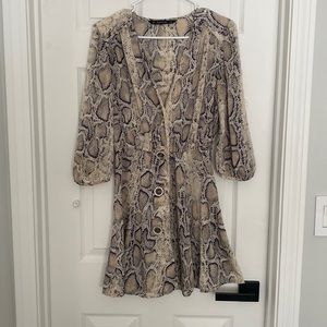 Zara Snakeprint shirt/dress